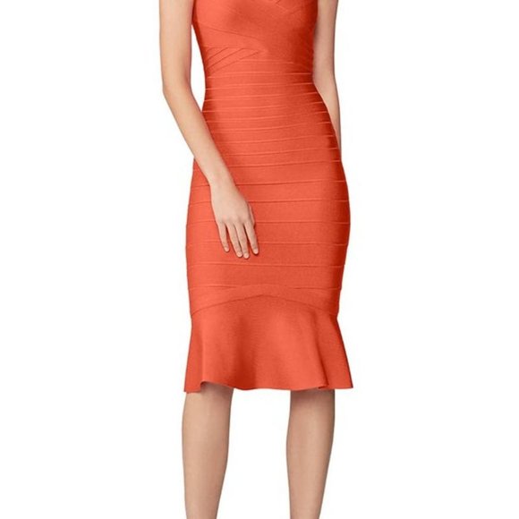 COPY - Hervé Léger Sweetheart Flare dress, Bandage Flare - Picture 3 of 5